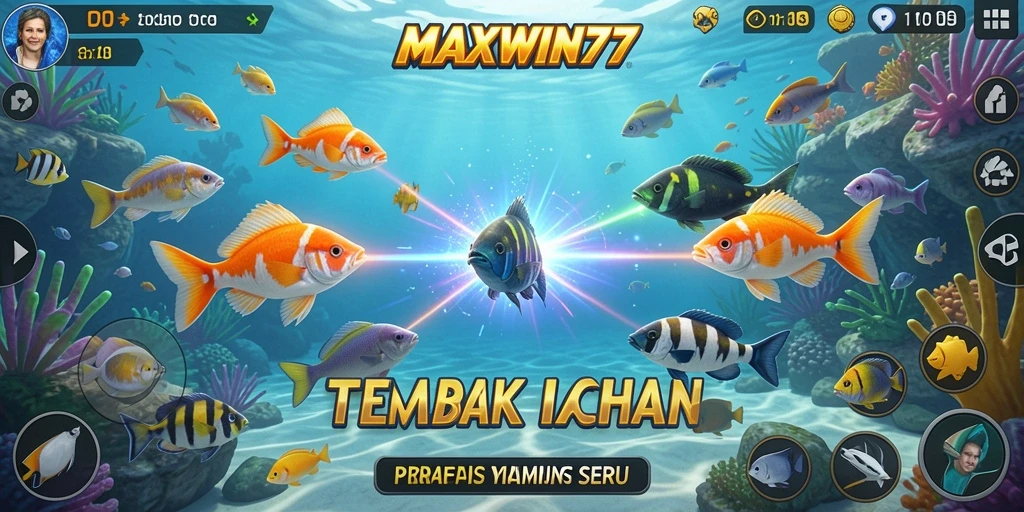 Tampilan gameplay Tembak Ikan yang seru dan menantang.