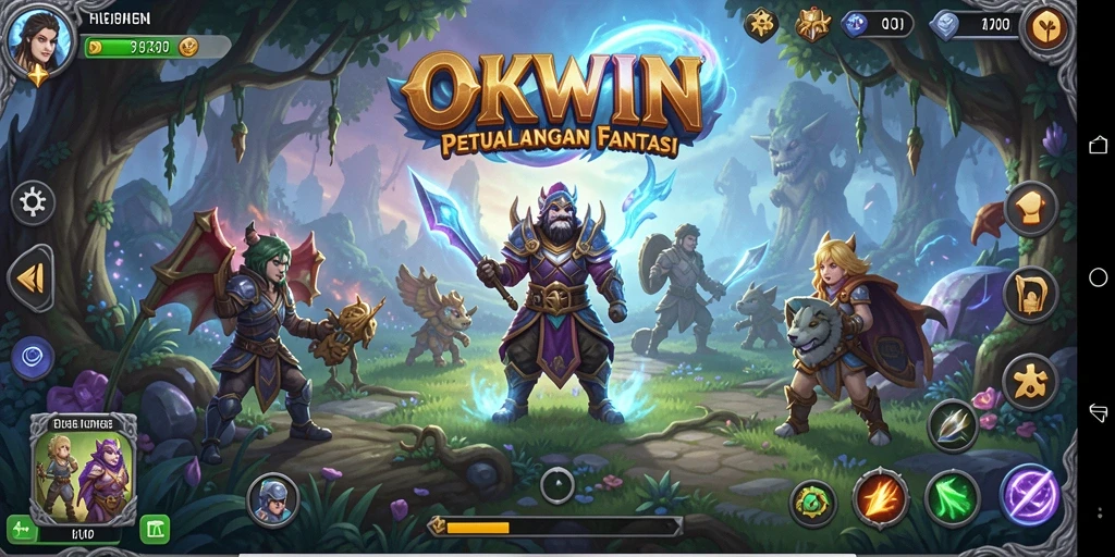 Tampilan dari gameplay seru di dunia petualangan OKWIN.
