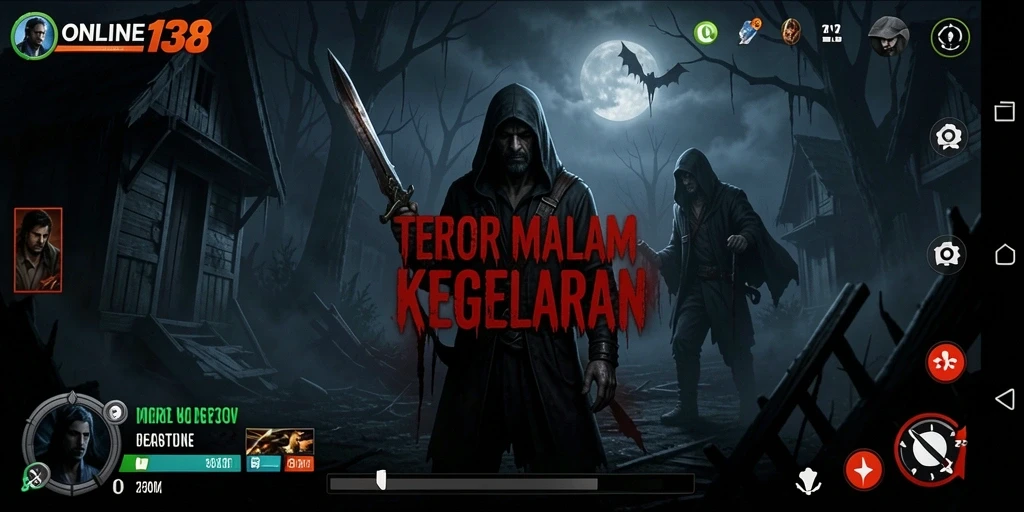 Gameplay ONLINE138 menampilkan suasana Horror yang mencekam.
