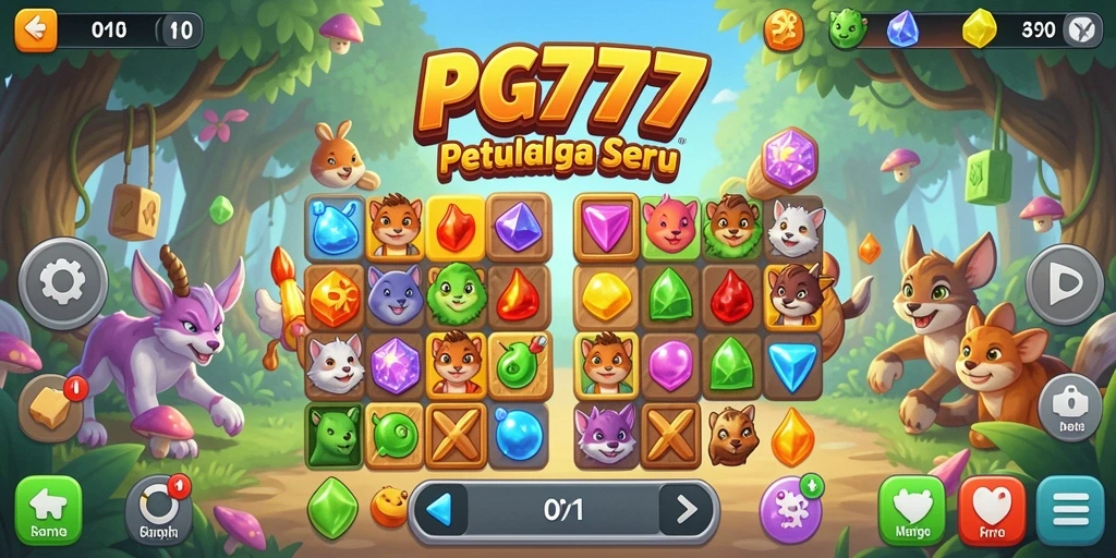 Gameplay seru PG777 dengan tantangan Match-3.