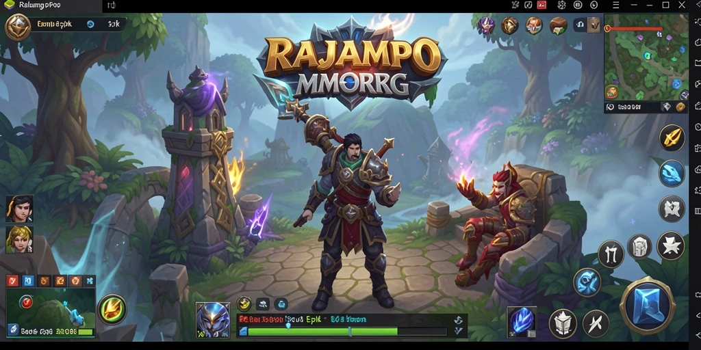 Tampilan gameplay menakjubkan dalam dunia RAJAMPO.